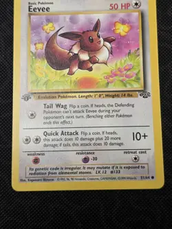 Pokemon 1st Edition Jungle Eevee 51/64 NM Near Mint - Image 3
