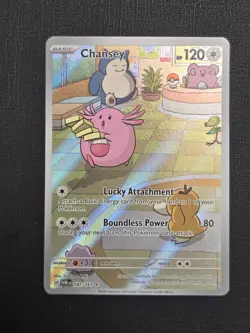 Pokemon TCG Twilight Masquerade Chansey Illustration Rare Full Art 187/167 - Image 1