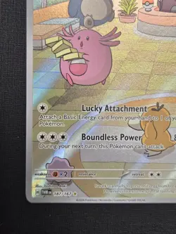 Pokemon TCG Twilight Masquerade Chansey Illustration Rare Full Art 187/167 - Image 5