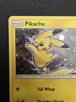Pikachu Holo Swirl Pokemon Sun & Moon Black Star Promo #SM98 - Image 2