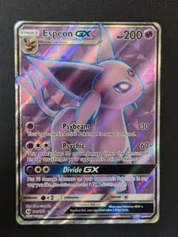LP Espeon GX - SM Base Set 140/149 Ultra Rare Full Art Pokemon TCG - Image 1