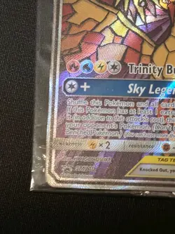 Pokemon Moltres Zapdos & Articuno GX SM210 Stained Glass Promo Sealed - Image 5