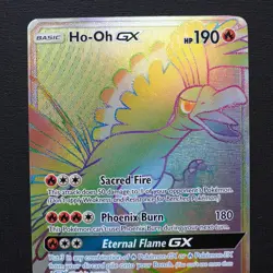 Pokemon Ho-Oh GX Full Art Secret Rainbow Rare Holo SM80 Promo Sun & Moon NM - Image 2