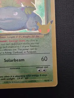 Venusaur Holo 15/102 Celebrations Classic Collection Pokemon 2021 NM - Image 4