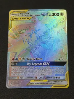 Moltres Zapdos Articuno Tag Team GX 69/68 Pokemon Hidden Fates NM - Image 1