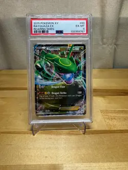 2015 Pokemon XY Roaring Skies Rayquaza EX PSA 6 60/108 - Image 1