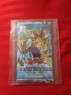 Yugioh 1st EDITION LOB Blue Eyes White Dragon Factory Sealed Booster Pack - Image 1