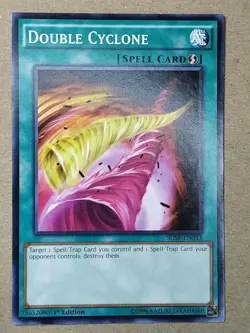 YGO Card - Double Cyclone - Common - SDSE-EN033 - 1st - LP - Image 1