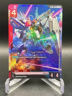 Xi Gundam ST08-002 C+ Flash of Radiance Textured Foil Gundam Card Game NM/M - Image 1