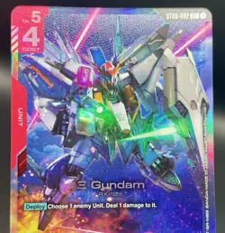 Xi Gundam ST08-002 C+ Flash of Radiance Textured Foil Gundam Card Game NM/M - Image 3