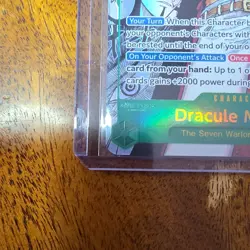 Bandai Dracule Mihawk Secret Rare Foil OP14-119 One Piece CCG The Seven Warlords - Image 2