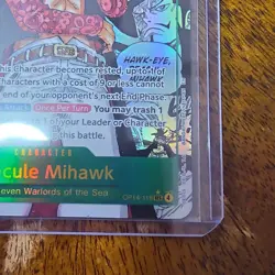 Bandai Dracule Mihawk Secret Rare Foil OP14-119 One Piece CCG The Seven Warlords - Image 3