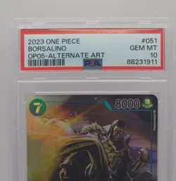 One Piece Borsalino OP05-051 SR Alt Art Awakening Of The New Era English PSA 10 - Image 4