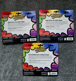 Pokemon TCG Mega Evolution Ascended Heroes tech sticker blister pack collection - Image 2