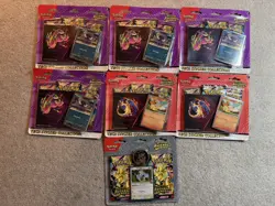 Pokemon TCG Ascended Heroes Tech Sticker Collection Bundle x 6 + 1x Larry 2 Pack - Image 1