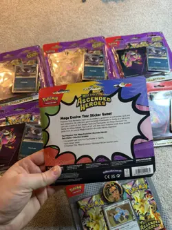 Pokemon TCG Ascended Heroes Tech Sticker Collection Bundle x 6 + 1x Larry 2 Pack - Image 2