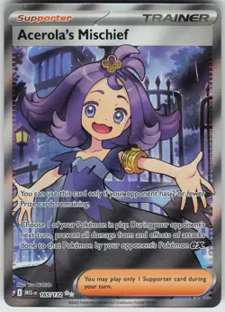 Pokemon Acerola's Mischief - 165/132 ME01: Mega Evolution Ultra Rare NM - Image 1