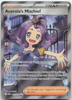 Acerola's Mischief 165/132 ME01: Mega Evolution Pokemon Card NM - Image 1
