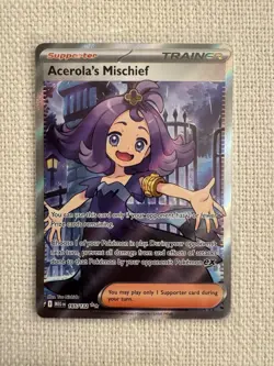 Acerola's Mischief Ultra Rare ME01: Mega Evolution 165/132 Pokemon TCG NM - Image 1