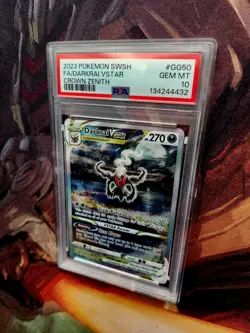 Pokemon TCG Darkrai VSTAR GG50/GG70 Crown Zenith SWSH PSA 10 - Image 2