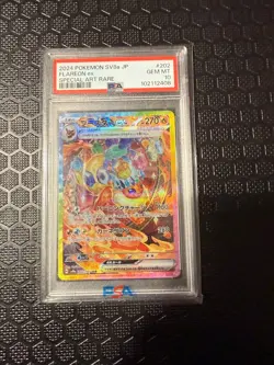 2024 POKEMON JPN SV8A-TERASTAL FEST EX SPECIAL ART RARE #202 FLAREON EX PSA 10 - Image 1
