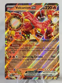 🔥 Volcanion EX 031/159 - Crown Zenith - Ultra Rare Holo Pokemon Card - NM ✨ - Image 1