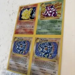 Pokemon Base Set Card Holo Uncut Cropped Sheet (See Description) - Image 2