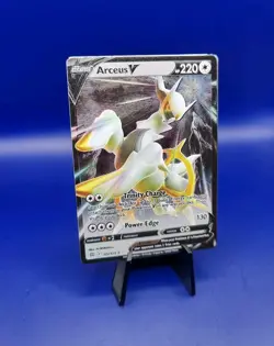 Arceus V 122/172 Brilliant Stars Ultra Rare Holo Metal Pokemon Card Nintendo - Image 2