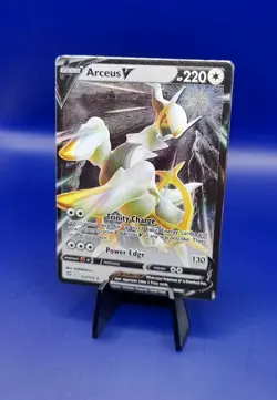 Arceus V 122/172 Brilliant Stars Ultra Rare Holo Metal Pokemon Card Nintendo - Image 3