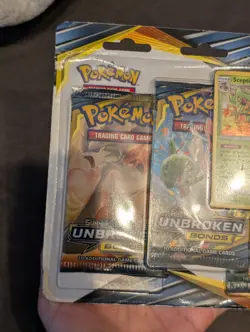 Sun & Moon Unbroken Bonds Sealed Triple Blister Pack - Sceptile Pokemon Card - Image 3