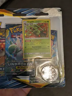 Sun & Moon Unbroken Bonds Sealed Triple Blister Pack - Sceptile Pokemon Card - Image 5