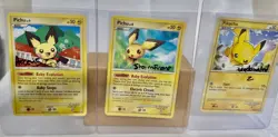 Pokemon TCG Pichu & Pikachu 3 Card Lot - Arceus, Stormfront, Undaunted - Image 1