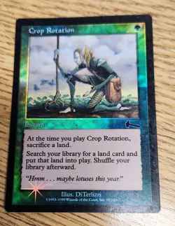 Magic The Gathering MTG Crop Rotation Urza's Legacy FOIL MP - Image 1