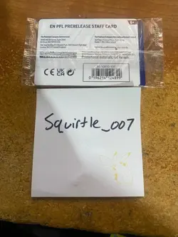 Pokemon TCG Mega Evolution Phantasmal Flames STAFF Prerelease Promos Set of 4 - Image 2