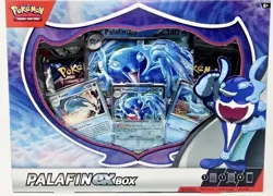 Pokemon TCG Palafin ex Box w 4 Booster Packs And 3 Promos Factory Sealed NEW - Image 1