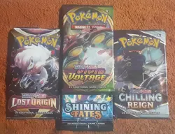 Pokemon TCG Booster Pack Lot Of 4 Different Sets - Image 1