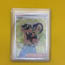 💥 Pokemon Trainer Perrin 220/167 Special Illustration Twilight Masquerade Holo - Image 1