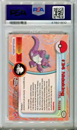 PSA 10 GEM MINT Pokemon NIDOKING 2000 Topps Chrome Series 1 #34 - Image 2