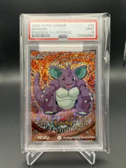 PSA 9 2000 Topps Chrome Pokemon Nidoking Sparkle - Image 1