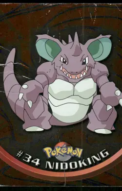 Pokemon Tcg Nidoking #34 2000 Topps Chrome HP - Image 1
