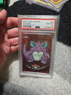 Pokemon Nidoking 2000 Topps Chrome Spectra PSA 10 Gem Mint - Image 1