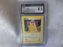 1999 Pokemon Game Pikachu Base Set #58/102 Yellow Cheeks Grade 8.5 NM/ MINT+ - Image 3
