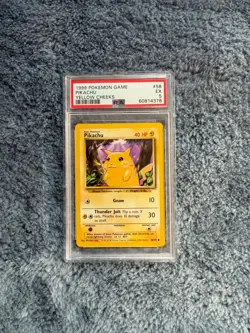 1999 Pokemon Game Pikachu Yellow Cheeks #58 PSA 5 - Image 1