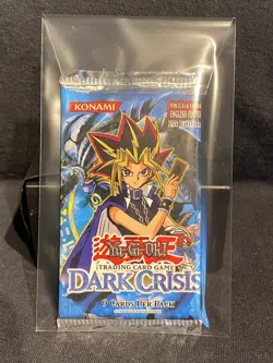 YuGiOh! Dark Crisis 1ST EDITION 1 one SINGLE Booster Pack - Factory Sealed - Image 1