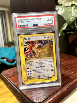 Ho-oh 2003 Skyridge 149/144 Holo VG-EX PSA 4 w/ Swirl - Image 1