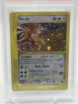 2003 CRYSTAL HOLO SKYRIDGE #149 HO-OH HOLO EX PSA 5 W/ SWIRL 💎 ✨ VINTAGE GRAIL - Image 2