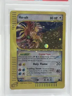 2003 CRYSTAL HOLO SKYRIDGE #149 HO-OH HOLO EX PSA 5 W/ SWIRL 💎 ✨ VINTAGE GRAIL - Image 3