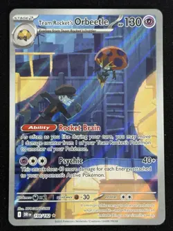 Team Rocket's Orbeetle 198/182 Sv10: Destined Rivals Pokemon TCG NM - Image 1