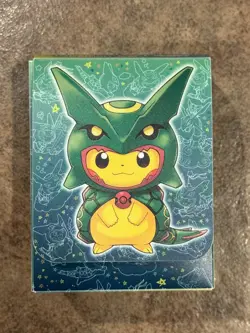 Pokemon Pikachu Rayquaza Poncho Special Box Japan Storage Deck Box Sleeves - Image 2