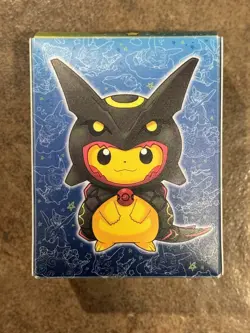 Pokemon Pikachu Rayquaza Poncho Special Box Japan Storage Deck Box Sleeves - Image 3
